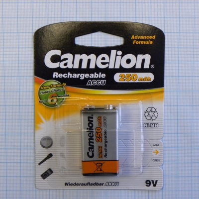 Аккумулятор КРОНА 250мАч 9В Camelion