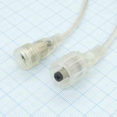 DC5.5*2.1 IP68 штекер+гнездо с проводом