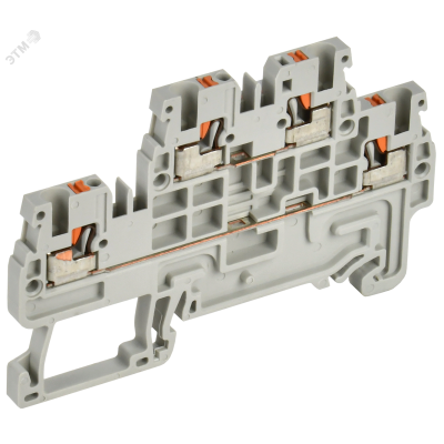 Колодка клеммная CP-ML 2 ур. 1,5мм2 серая YCT23-00-2-K03-001