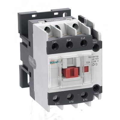 Контактор КМ-103 32А кат. 220В AC 1НО+1НЗ AC-3 22123DEK