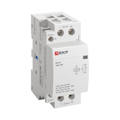 Контактор модульный КМ 40А NО+NC (2 мод.) PROxima km-2-40-11