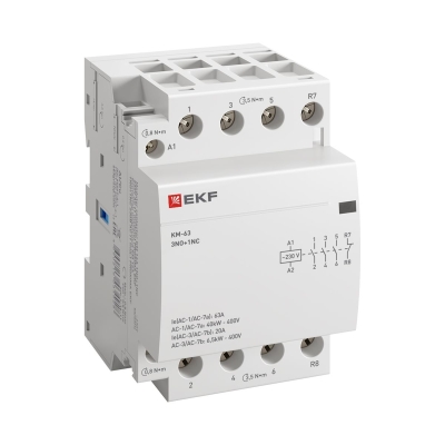 Контактор модульный КМ 63А 3NО+NC (3 мод.) km-3-63-31