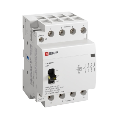 Контактор модульный КМ РУ 40А 4NO (3 мод.) PROxima km-3m-40-40