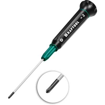 KRAFTOOL Precision PH0, отвертка для точных работ (25682-0)