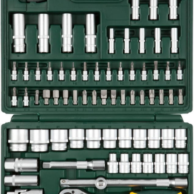KRAFTOOL X-Drive 94, 94 предм., (1/2″+1/4″), универсальный набор инструмента (27883-H95)