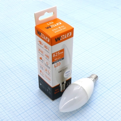 Лампа LED Wolta 10W хол свеча (270)