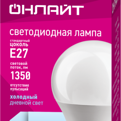 Лампа светодиодная 61 151 OLL-A60-15-230-6.5K-E27 15Вт грушевидная 61151