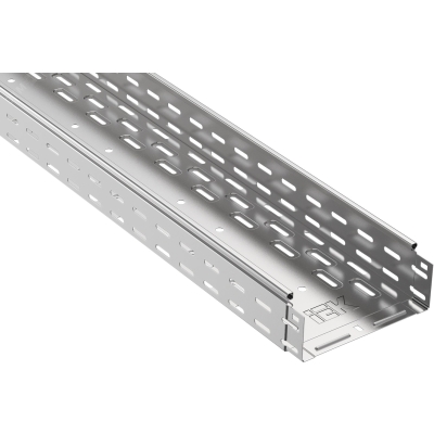 Лоток листовой перфорированный 300х80 сталь 0.8мм CLP10-080-300-3