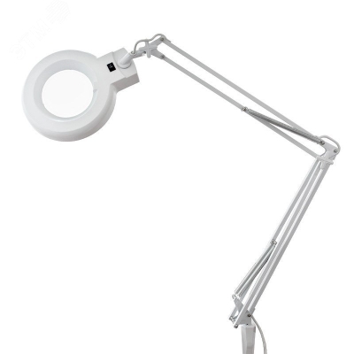 Лупа на струбцине круглая, 8D