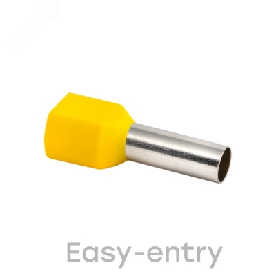 Наконечник штыревой втулочный изол. НШвИ(2) 6.0-14 (уп.50шт) nhvi2-6.0-14