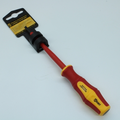 Отвертка диэлектрическая шлицевая 4,0х100 серия Профи