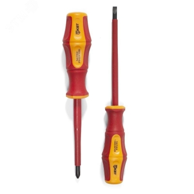 Отвертка диэлектрическая шлицевая 5,5х125 серия Профи