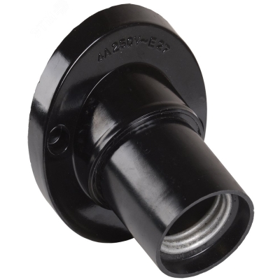 Патрон электрич. E27 Пкб27-04-К31 угловой настенный карболит. черн. (с этикет.) EPK13-04-01-K01