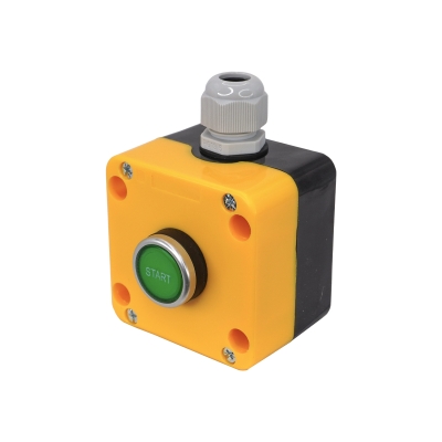 ПКУ22-1031-65У1, 1 зелёный цилиндр "Start" (НО), IP65 (ЭТ)