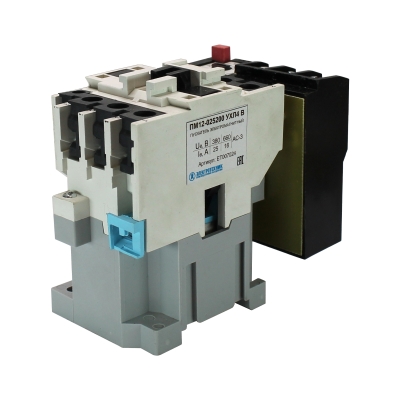 ПМ12-025200 УХЛ4 В, 110В, 1з, 25А, нереверсивный, с реле РТТ-131 21,2-28,7А, IP00 (ЭТ)(Китай)