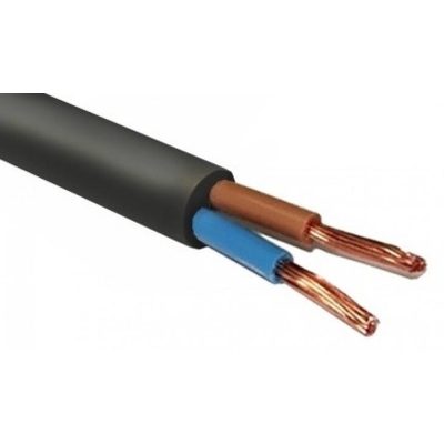 Провод ПВС 2х1.5 380В Ч (бухта) (м) ФР-00000431