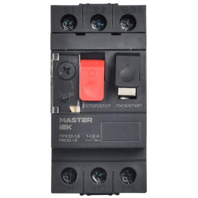Пускатель ПРК32-1.6 In1.6А Ir1.0-1.6А Ue 660В DMS11-D16