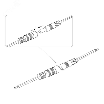 Разъем питания DC штекер 2,1х5,5мм с проводом 20 см 14-0313