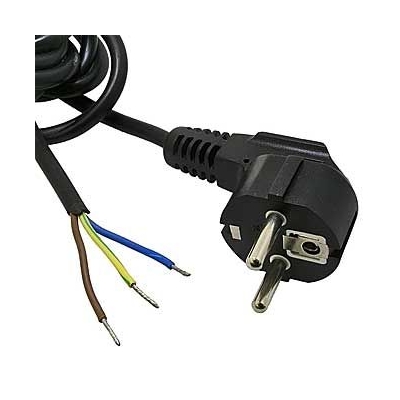 Шнур ПВС-ВП 3*0,75 S22, черный, 1,8 м