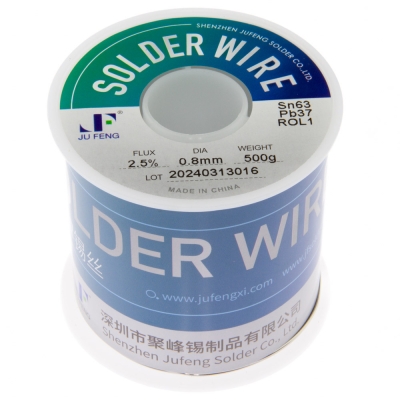 Sn63Pb37 flux ROL1 2.5% 0.8mm 500g reel