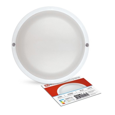 Светильник светодиодный герметичный СПП 2065-КРУГ 20Вт 6500К 1800лм IP65 155мм 4690612044910