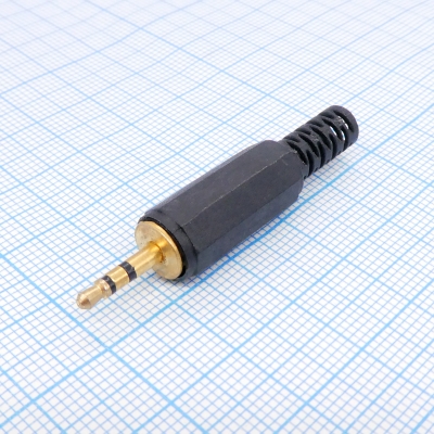 TRS 2.5 (micro plug) штекер gold