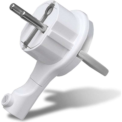 Вилка-невидимка электрическая 16А 250В с заземл. бел. 5566874