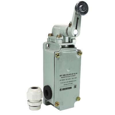 ВП 19М-21Б-431-67 У2.16, четырёхполюсный, рычаг с роликом, 2з+2р, IP67 (ЭТ)