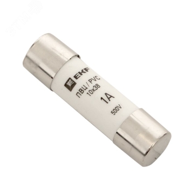 Вставка плавкая цилиндрическая ПВЦ 10х38 1А pvc-10x38-1