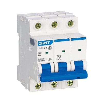 Выключатель автоматический модульный 3п C 20А 4.5кА NXB-63S CHINT 296828