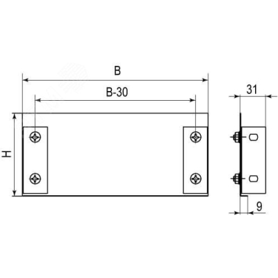 Заглушка для лотка сборная TC 100х50 30193